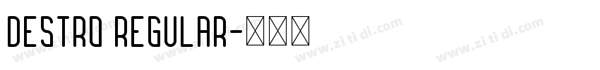 DESTRO Regular字体转换